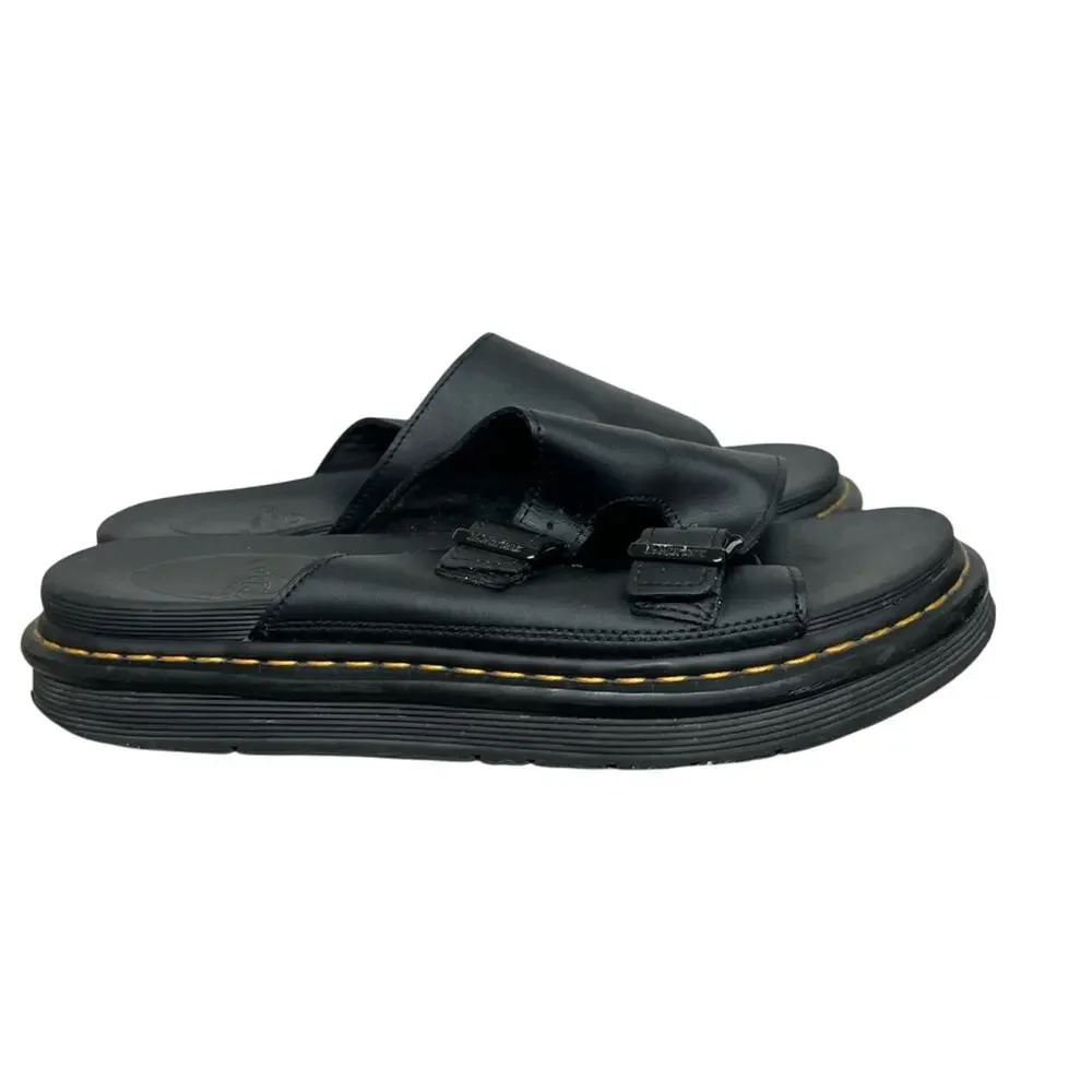 Dr. Martens Dax Slide Buckle Sandals Black Mens Size 13